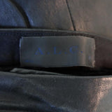 A.L.C. Hendon Stretch Leather Pants Black/Cream Size 2 - Celebrity Owned