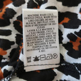 A.L.C. Kati Puff Sleeve Tee Leopard Print Cotton Size Small Short Sleeve Top - Celebrity Owned