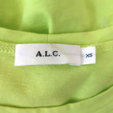 A.L.C. Kati Puff Sleeve Tee Yellow Cotton Size Extra Small Short Sleeve Top - Celebrity Owned