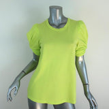 A.L.C. Kati Puff Sleeve Tee Yellow Cotton Size Extra Small Short Sleeve Top - Celebrity Owned