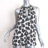A.L.C. Keyhole Tank Top White Paisley Print Silk Size Small Sleeveless Blouse - Celebrity Owned