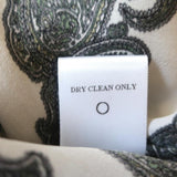 A.L.C. Keyhole Tank Top White Paisley Print Silk Size Small Sleeveless Blouse - Celebrity Owned