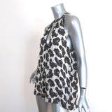 A.L.C. Keyhole Tank Top White Paisley Print Silk Size Small Sleeveless Blouse - Celebrity Owned