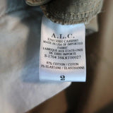 A.L.C. Lace-Up Mini Skirt Kylie Khaki Stretch Cotton Size 2 - Celebrity Owned