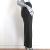 A.L.C. Leather Gaucho Pants Black Size 2 Tabor Cropped Trousers - Celebrity Owned