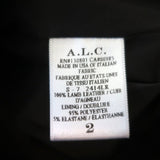 A.L.C. Leather Gaucho Pants Black Size 2 Tabor Cropped Trousers - Celebrity Owned