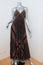 A.L.C. Maxi Dress Katia Black/Multi Scarf Print Pleated Silk Size 6
