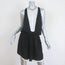 A.L.C. Mini Dress Black & White Silk Size Medium Sleeveless Blouson