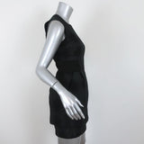 A.L.C. Mini Dress Dean Black Plaid Jacquard Size 4 Sleeveless Sheath - Celebrity Owned