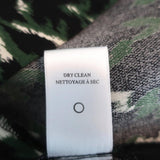 A.L.C. Mini Dress Trixie Black/Green Printed Silk Size 0 Bell Sleeve - Celebrity Owned