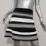 A.L.C. Mini Skirt Black/White Striped Stretch Knit Size Small