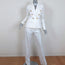 A.L.C. Pantsuit White Stretch Twill Size 4 Double Breasted Jacket & Pants NEW