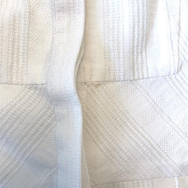 A.L.C. Peplum Top White Cotton Jacquard Size 4 Sleeveless Blouse - Celebrity Owned
