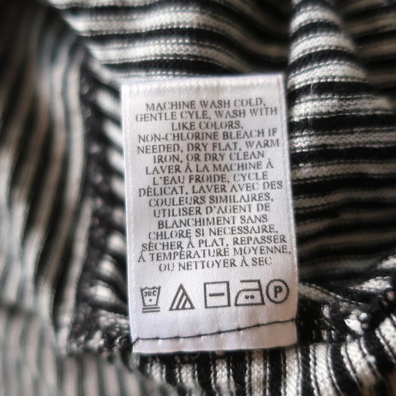 A.L.C Ruffled Tank Top Braxton Black/White Striped Linen Size Medium - Celebrity Owned