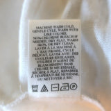 A.L.C. Ruffled Tee Lilo White Linen Jersey Size Medium Short Sleeve Top - Celebrity Owned