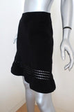 A.L.C. Skirt Michael Black Ribbed Knit Size Medium - Celebrity Owned