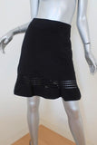 A.L.C. Skirt Michael Black Ribbed Knit Size Medium - Celebrity Owned
