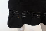 A.L.C. Skirt Michael Black Ribbed Knit Size Medium - Celebrity Owned