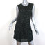 A.L.C. Sleeveless Mini Dress Simona Black/Green Dot Print Silk Size Small