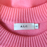 A.L.C. Sweater Dilone Pink Wool-Cashmere Size Extra Small Crewneck Pullover - Celebrity Owned