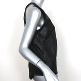 A.L.C. Tank Top Pharel Black Leather Size Medium - Celebrity Owned