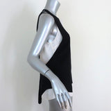 A.L.C. Tank Top Tide Black/Cream Layered Silk Size Small Sleeveless Blouse - Celebrity Owned