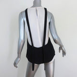 A.L.C. Tank Top Tide Black/Cream Layered Silk Size Small Sleeveless Blouse - Celebrity Owned