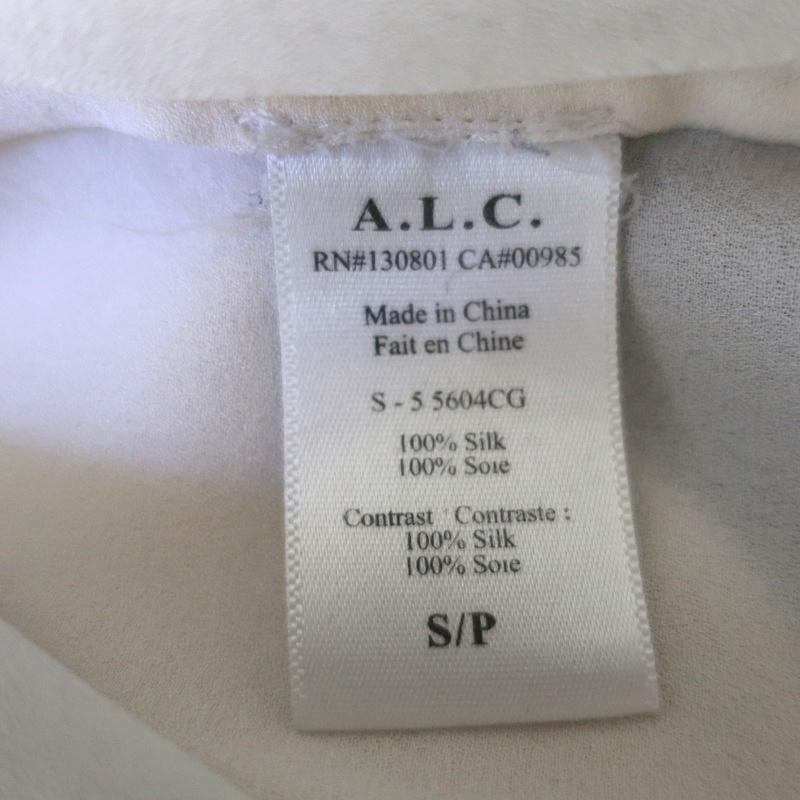 A.L.C. Tank Top Tide Black/Cream Layered Silk Size Small Sleeveless Blouse - Celebrity Owned