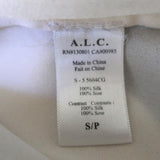 A.L.C. Tank Top Tide Black/Cream Layered Silk Size Small Sleeveless Blouse - Celebrity Owned