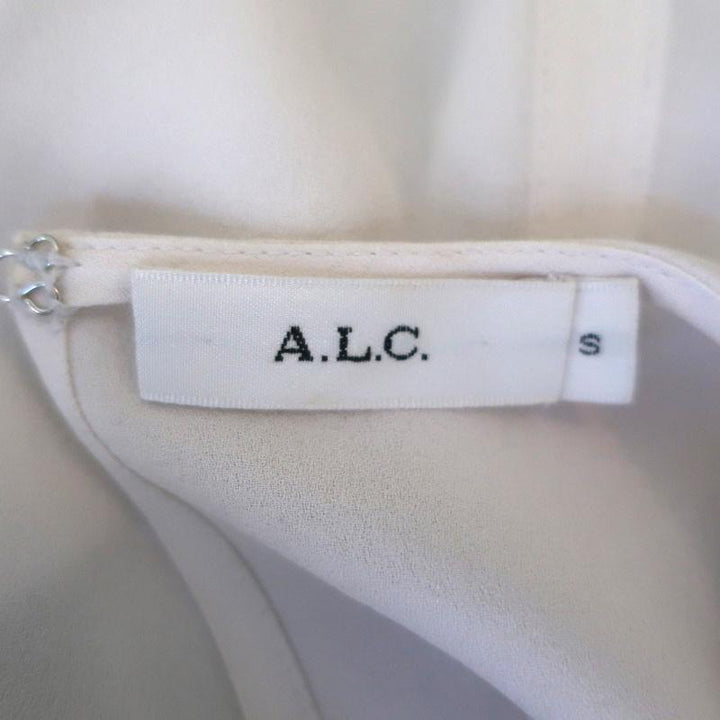 A.L.C. Tank Top Tide Black/Cream Layered Silk Size Small Sleeveless Blouse - Celebrity Owned