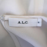 A.L.C. Tank Top Tide Black/Cream Layered Silk Size Small Sleeveless Blouse - Celebrity Owned