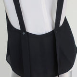 A.L.C. Tank Top Tide Black/Cream Layered Silk Size Small Sleeveless Blouse - Celebrity Owned