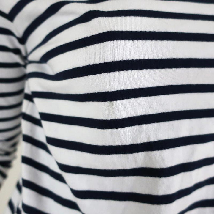 A.L.C. Top Mila Palm Tree Embroidered Striped Cotton Tee Size Extra Small - Celebrity Owned