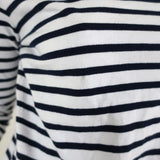 A.L.C. Top Mila Palm Tree Embroidered Striped Cotton Tee Size Extra Small - Celebrity Owned