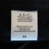 A.L.C. Wide Leg Cropped Pants Wiles Black Faux Leather Size 00 NEW - Celebrity Owned