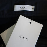 A.L.C. Wide Leg Cropped Pants Wiles Black Faux Leather Size 00 NEW - Celebrity Owned