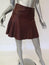 A.L.C. Women's Skirt: Red Leather Size 2, Pre-owned