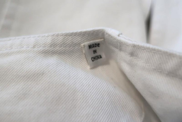 A.L.C. Zip-Front Dress Bellamy White Stretch Cotton Size 0 Short Sleeve Mini - Celebrity Owned