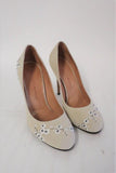 Alexa Wagner Pumps Princess Ric Floral-Embroidered Suede Size 38 High Heel - Celebrity Owned