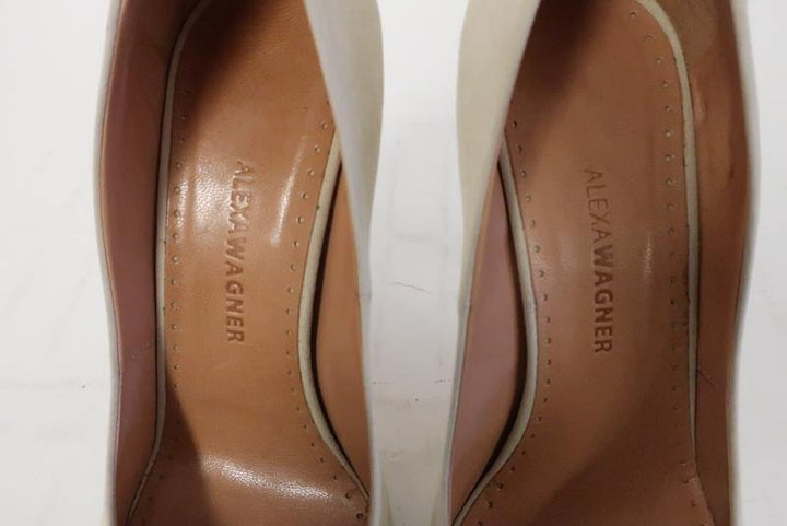 Alexa Wagner Pumps Princess Ric Floral-Embroidered Suede Size 38 High Heel - Celebrity Owned