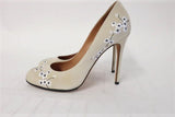 Alexa Wagner Pumps Princess Ric Floral-Embroidered Suede Size 38 High Heel - Celebrity Owned