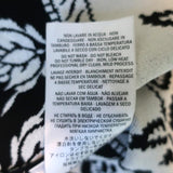 Alexander McQueen Mini Skirt Black & White Floral Jacquard Knit Size Medium - Celebrity Owned