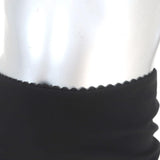 Alexander McQueen Peplum Hem Skirt Black Ruffled Crepe Size 36 - Celebrity Owned