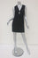 Alexander Wang Ball Chain Trim Keyhole Dress Black Crepe Size 2 Sleeveless Mini