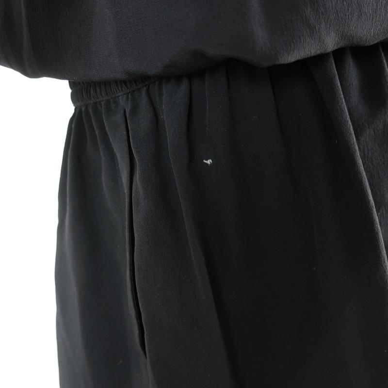 Alexander Wang Romper Black Silk Size 4 Sleeveless Button-Front - Celebrity Owned