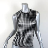 Alexander Wang Tank Black & White Striped Knit Size Small Sleeveless Top - Celebrity Owned