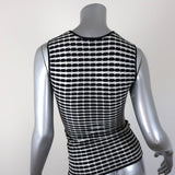 Alexander Wang Tank Black & White Striped Knit Size Small Sleeveless Top - Celebrity Owned