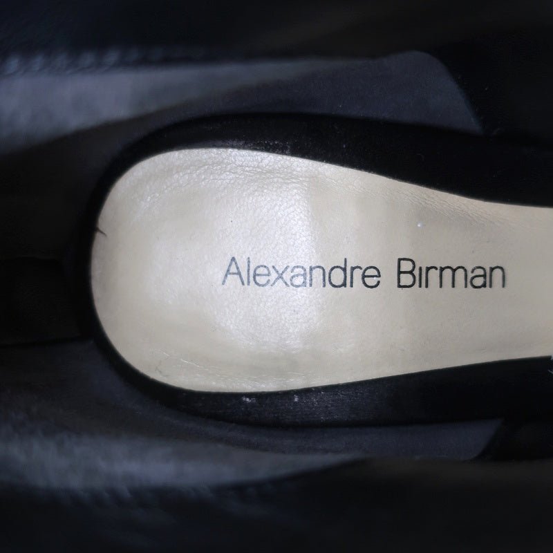 Alexandre Birman Platform Ankle Boots Black Suede Size 7 High Heel Booties - Celebrity Owned