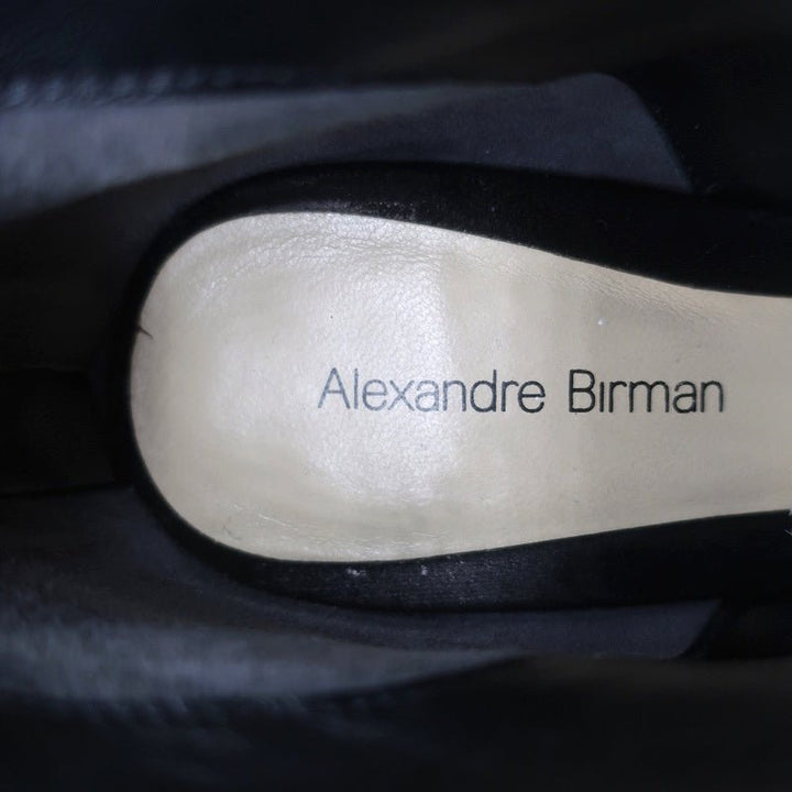Alexandre Birman Platform Ankle Boots Black Suede Size 7 High Heel Booties - Celebrity Owned