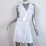 Alexis Choker Dress White Ruffled Crepe & Lace Size Medium Sleeveless Mini NEW